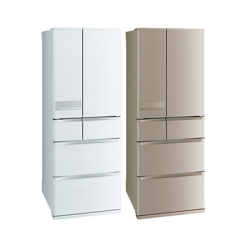 【結帳現折】三菱 605L 六門變頻冰箱 (玫瑰金/絹絲白) MR-JX61C