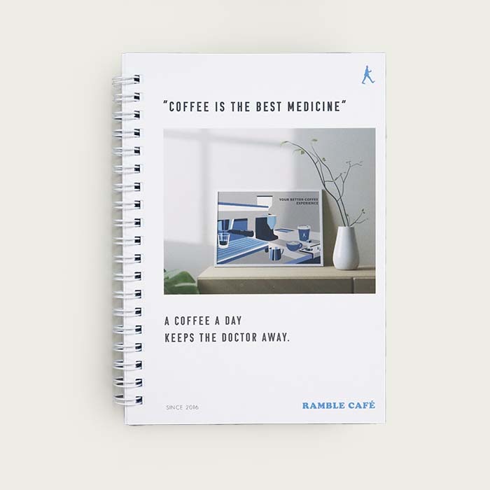 Ramble Café 經典款純白筆記本