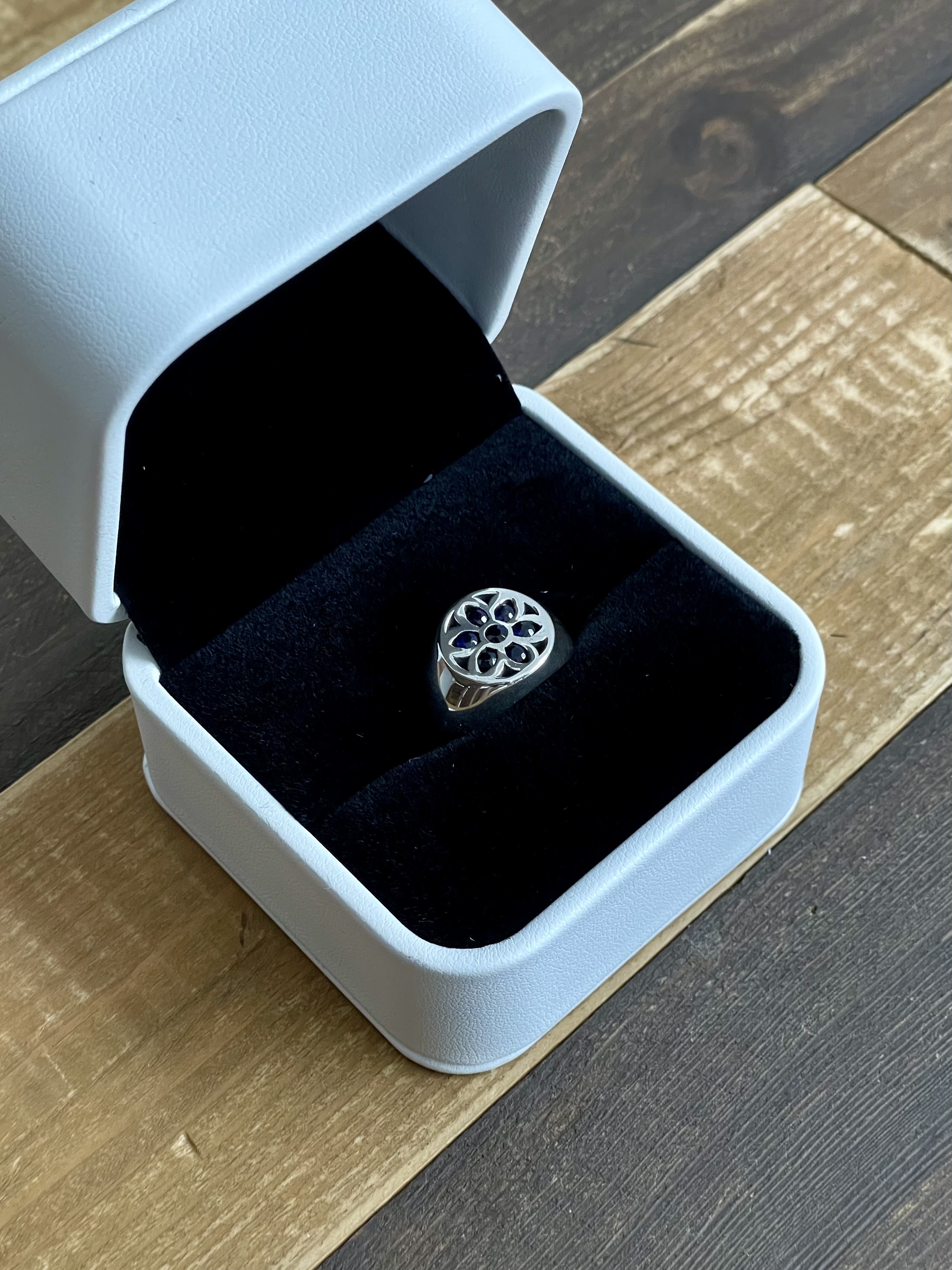 Signet Ring with Sapphire