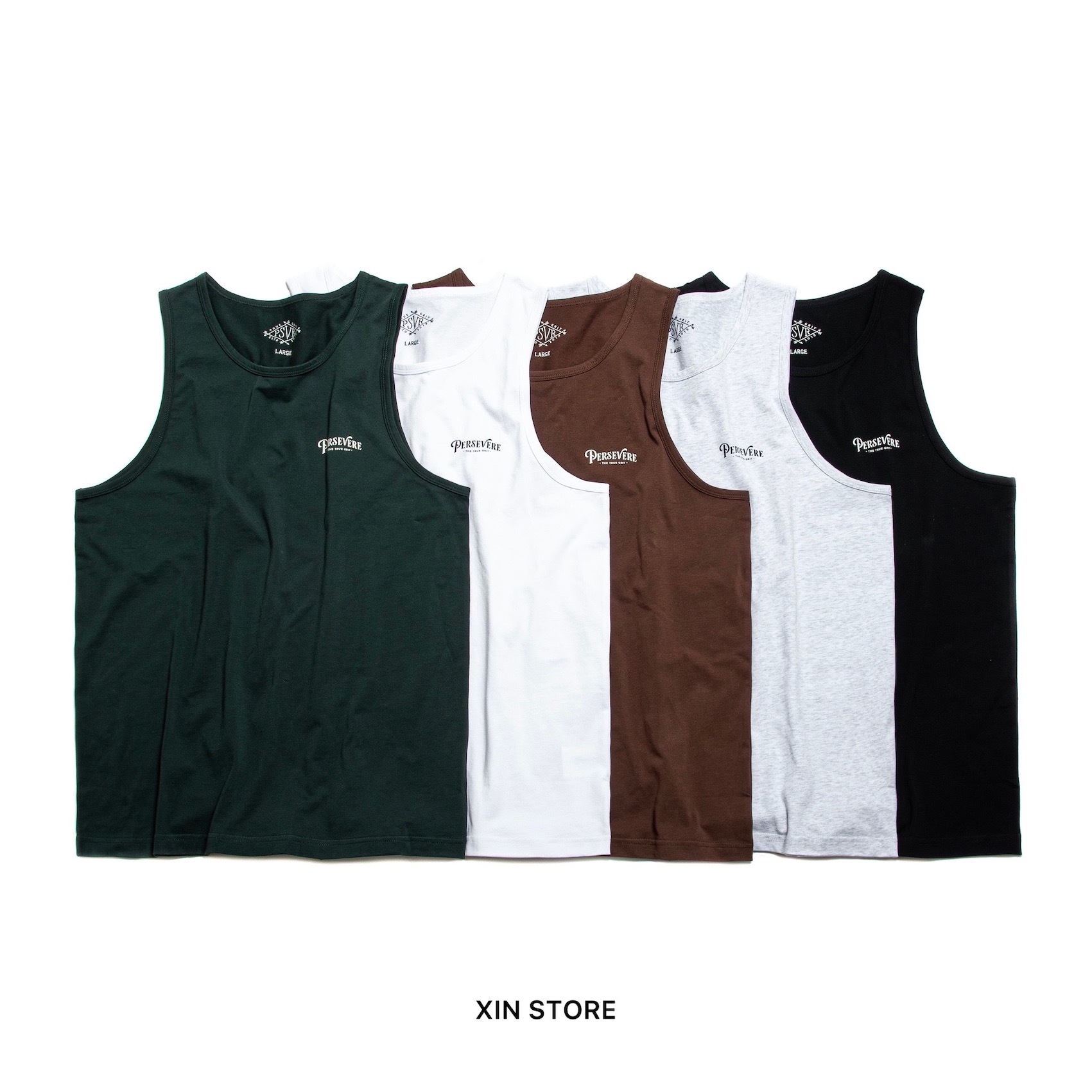 【現貨】Persevere Classic Basic Tank 背心 字體 Logo 純棉 內搭 五色