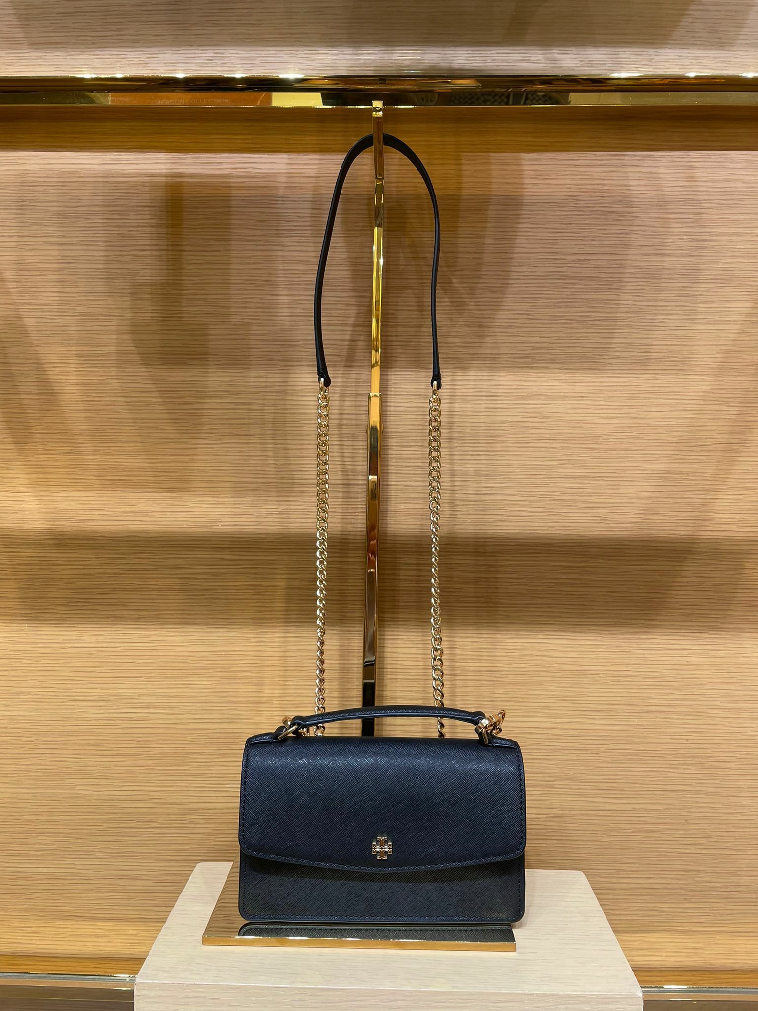 TORY BURCH LA CHAIN SLING BAG WITH HANDLE AND SMALL LOG