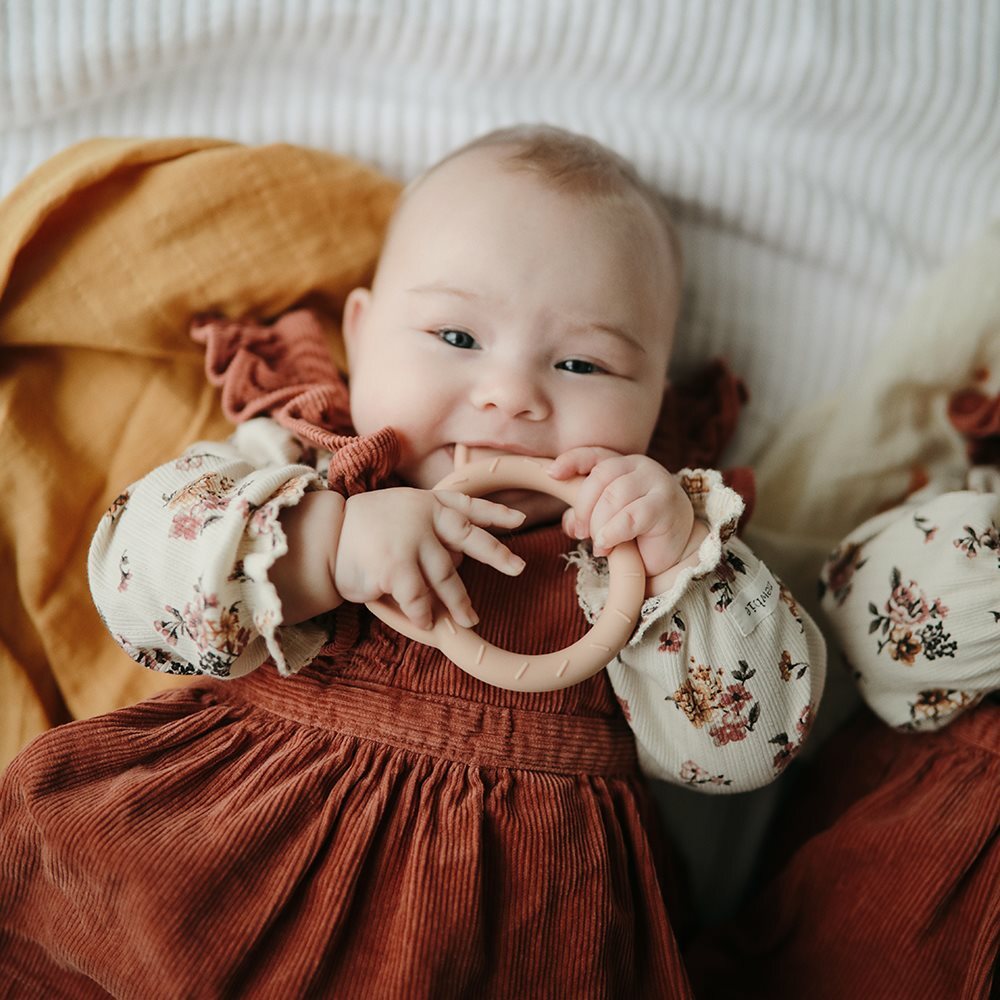 Mushie-貓咪矽膠固齒器(Blush)