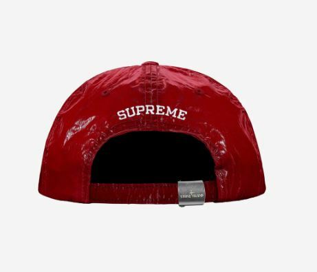 Supreme x Stone Island New Silk Light 6-Panel Red - 19SS
