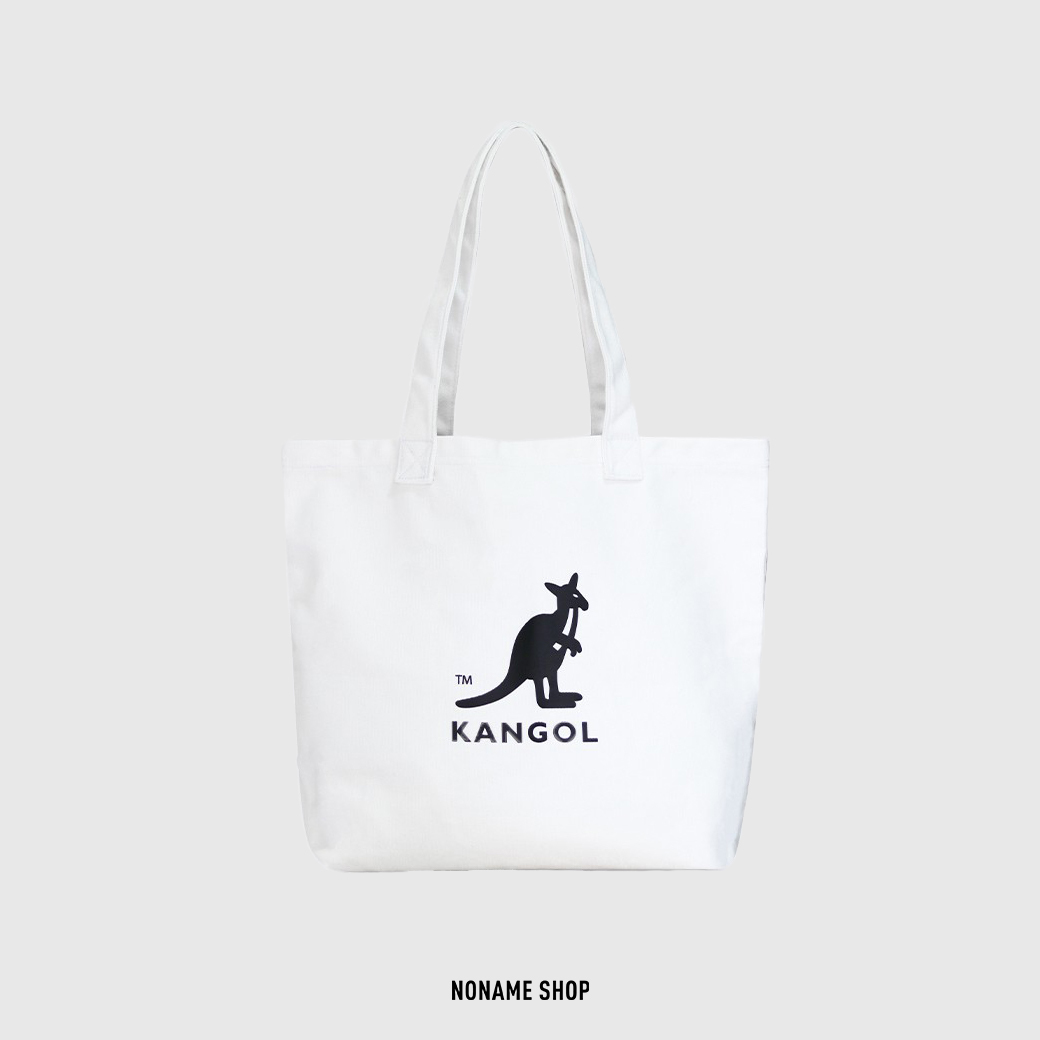 <<錯過哭哭‼️現貨超低價>> KANGOL 英國 袋鼠 環保 文青 大托特包 手提袋 白