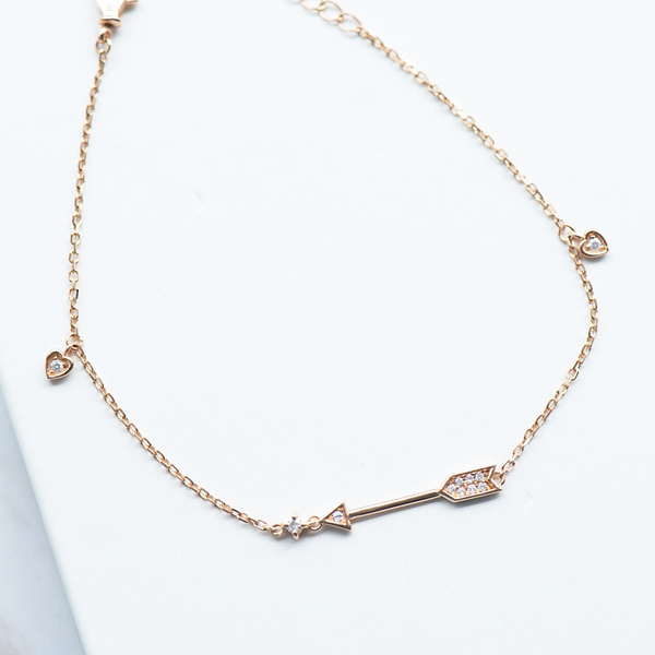 18K Love Arrow Diamond Bracelet