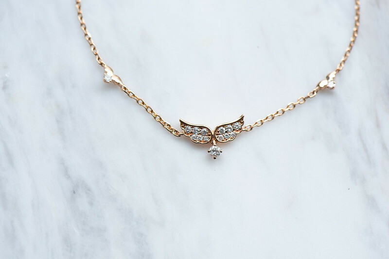 18K Angel Wing Diamond Bracelet