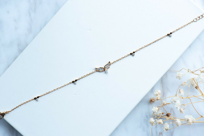 18K Angel Wing Diamond Bracelet