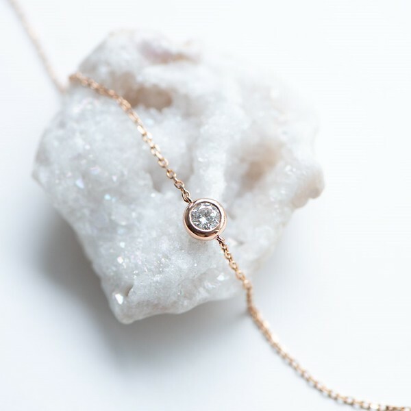 18K Bubble 0.30ct Diamond Bracelet