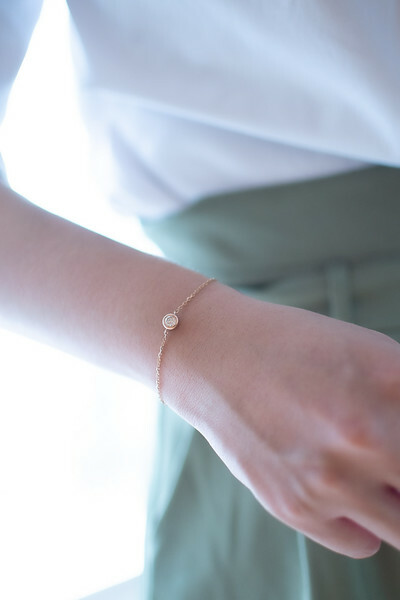 18K Bubble 0.30ct Diamond Bracelet