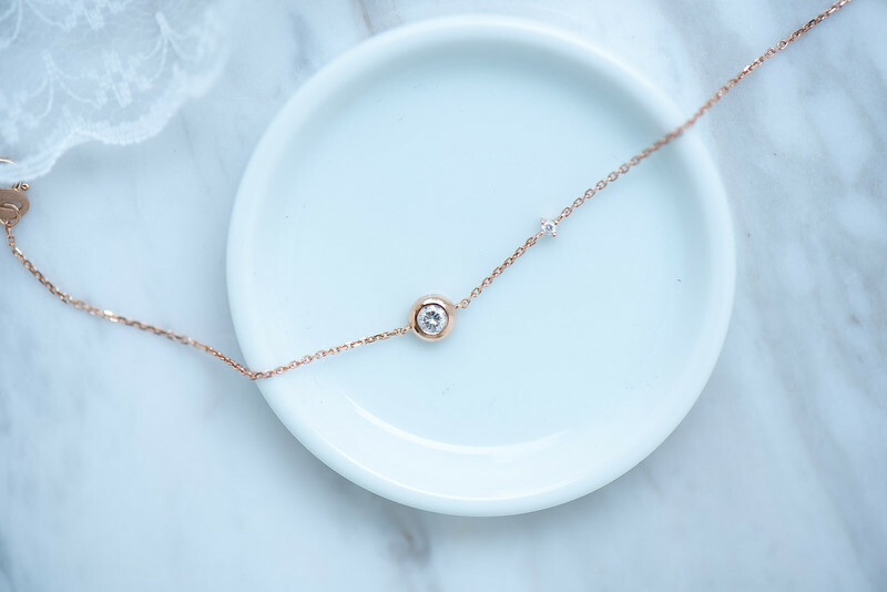 18K Star by the side Bubble Diamond Bracelet