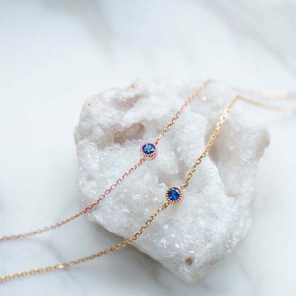 18K Blue Sapphire bracelet