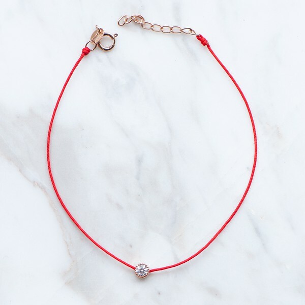 18K Antiquo diamond string