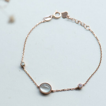 18K Premier White Jade Diamond Bracelet