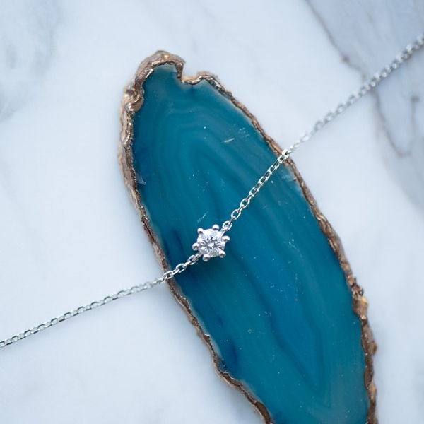 18K Single 0.20ct Diamond Bracelet