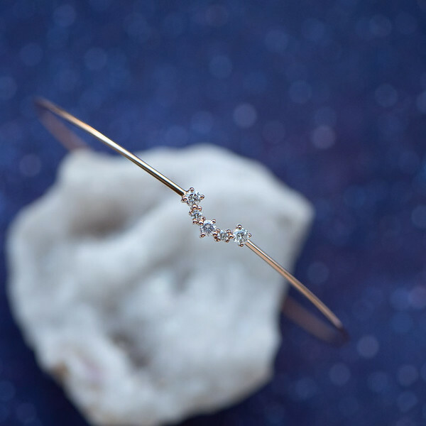 18K Izar Diamond Flex Bangle