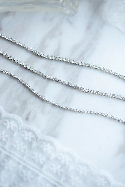 18K Two Prong 1.9mm Diamond Tennis bracelet