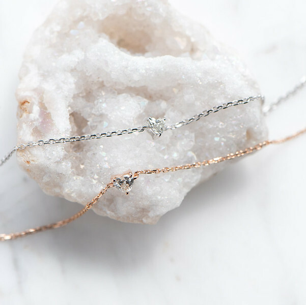 18K Baby Heart Diamond Bracelet