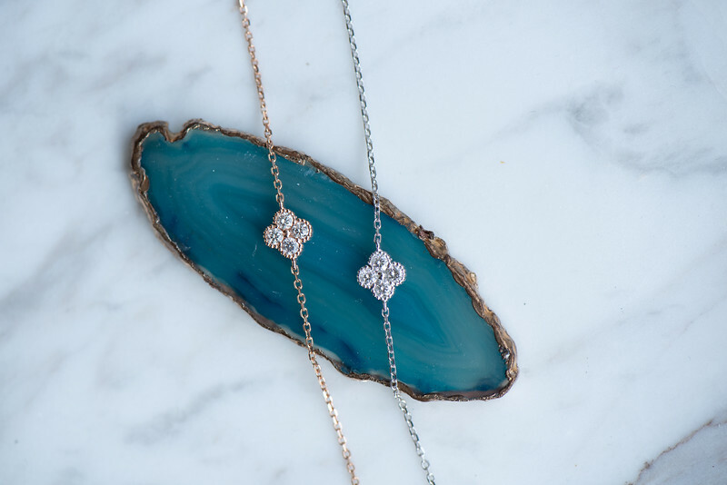 18K Clover diamond bracelet