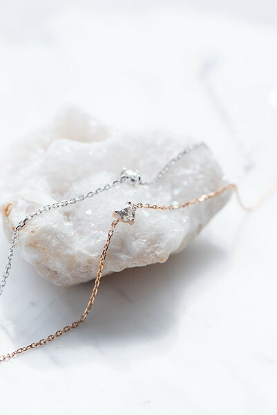 18K Baby Heart Diamond Bracelet