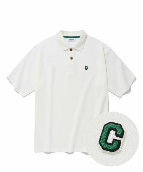 COVERNAT C Logo Wafen Cool Pique 短袖 白色