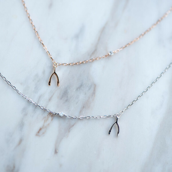 18K Wishbone Diamond Bracelet