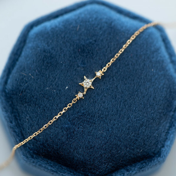 18K Stars Diamond Bracelet