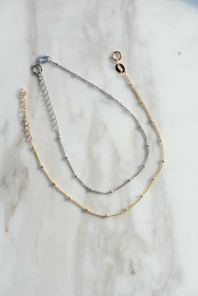 18K Causal Plain Bracelet