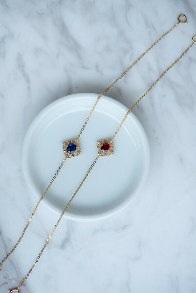 18K Ruby & Diamond Bracelet