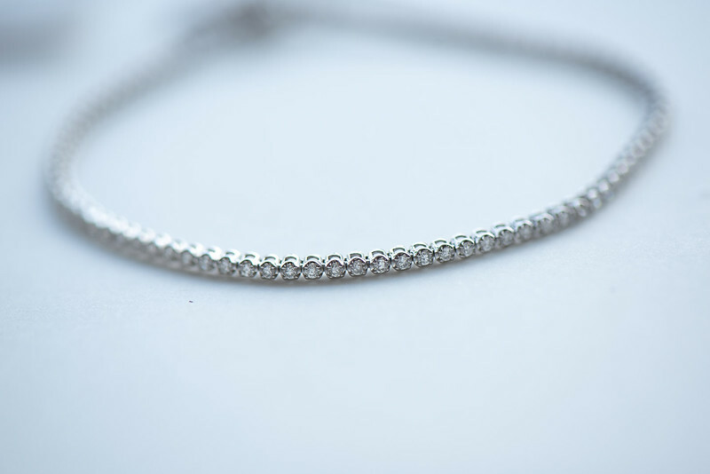 18K Super Mini Diamond 1.3mm Tennis Bracelet