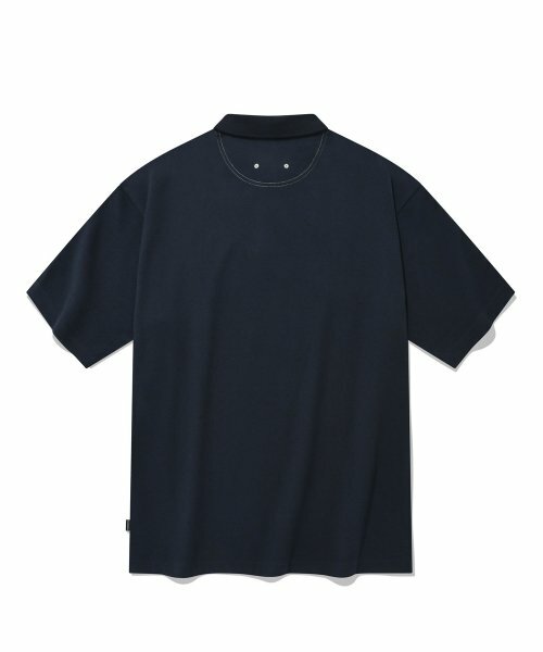 COVERNAT C Logo Wafen Cool Pique 短袖 海軍藍