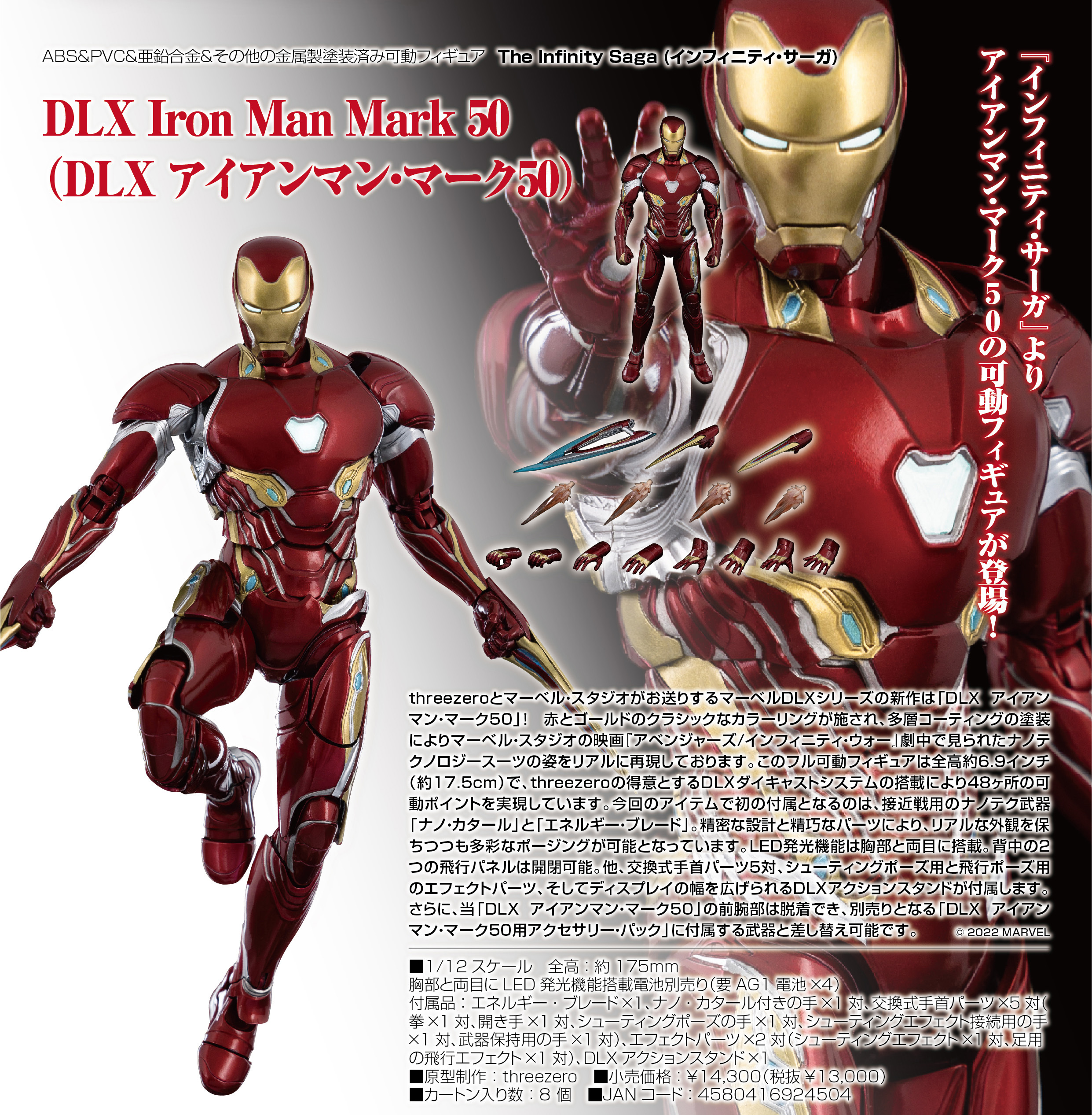 「ACG.GO」「預購」日版  threezero Marvel Studios' DLX Iron Man Mark 50 Figure 鐵甲奇俠