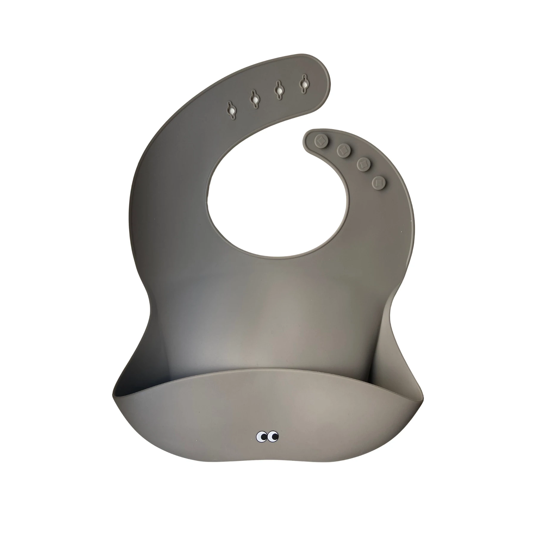 矽膠飯兜 - WARM GRAY