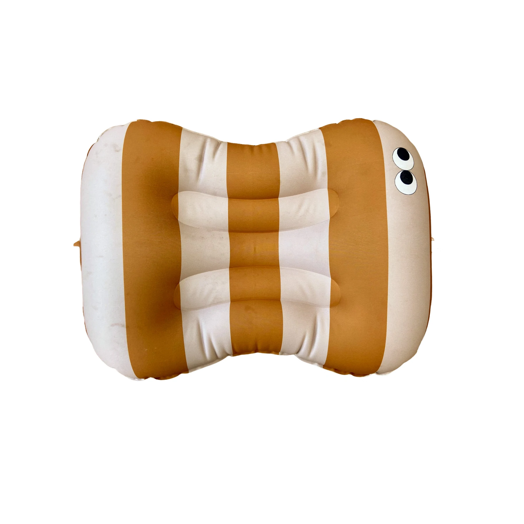 充氣坐墊 - STRIPES NUDE/MUSTARD