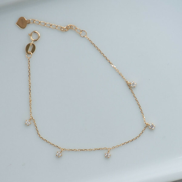 18K Mini Stars Diamond Bracelet