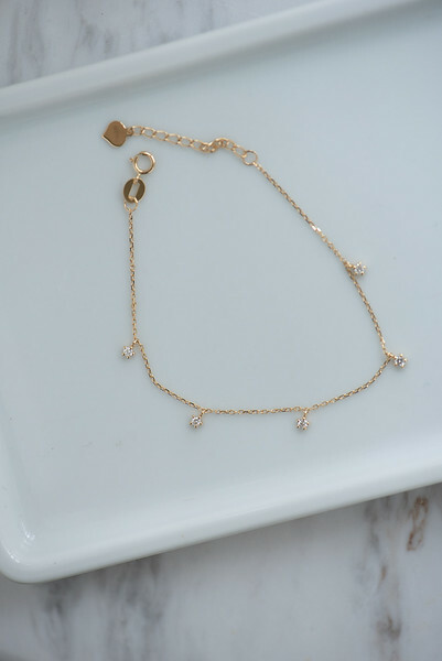 18K Mini Stars Diamond Bracelet