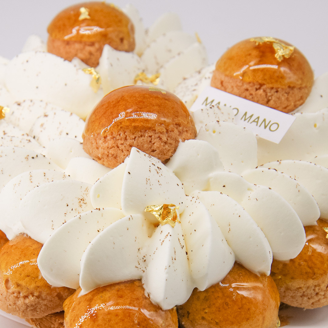 8吋 愛心水果聖多諾黑