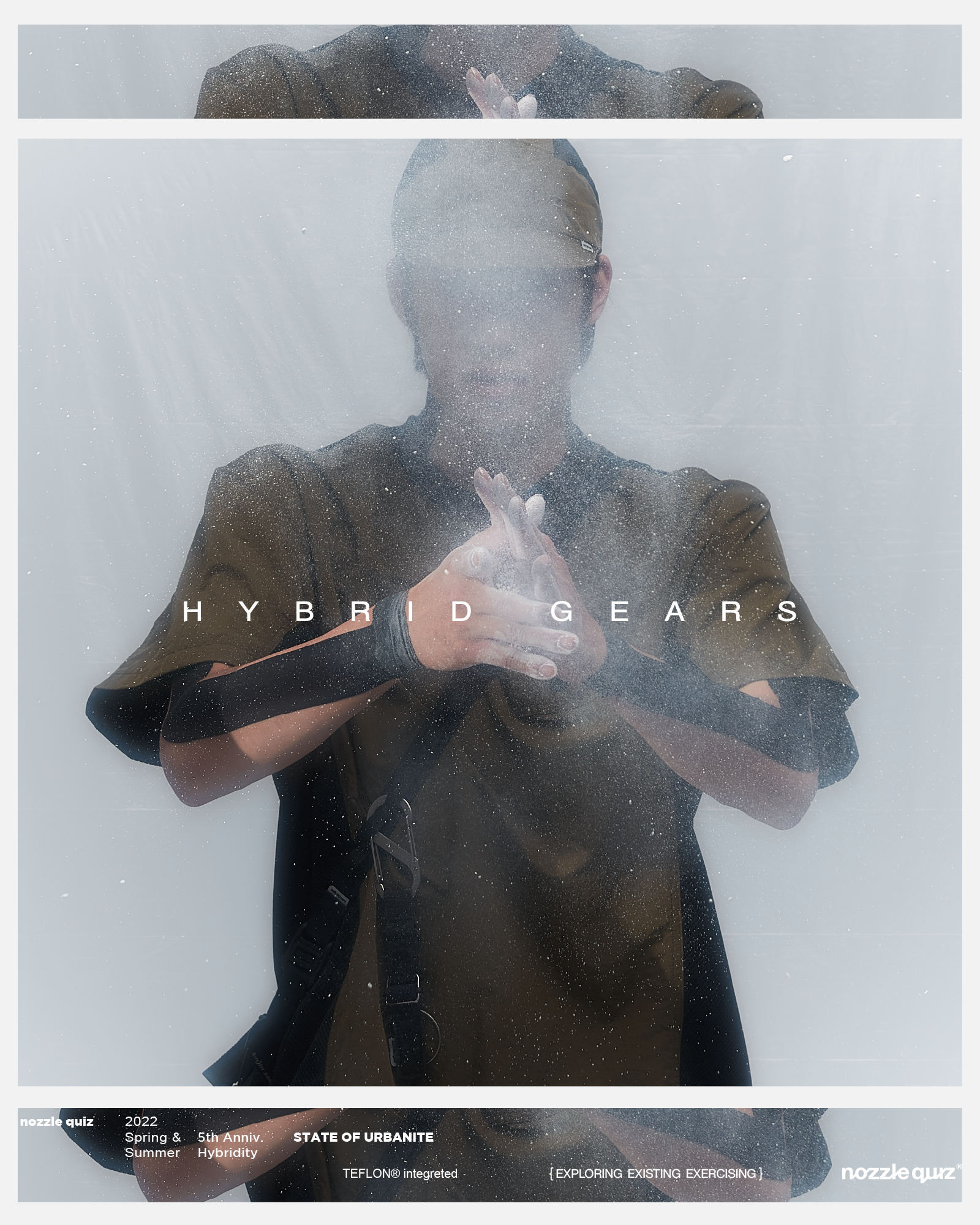 台灣設計配件品牌nozzle quiz 2022春夏“Hybrid Gears”形象釋出 | 黃翊 | 旅人配件 長襪 襪子 混材 混著 機能 防潑 透氣