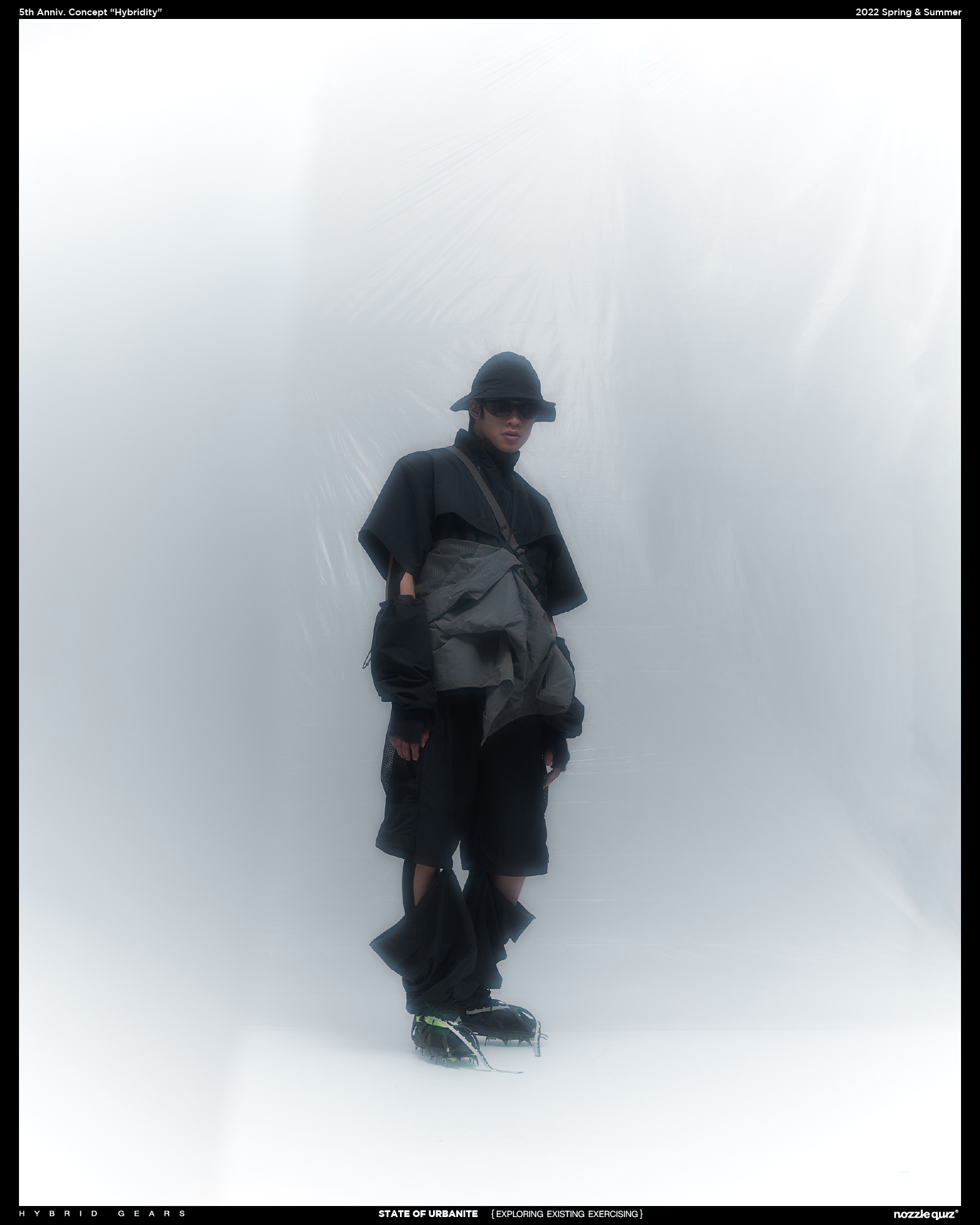 台灣設計配件品牌nozzle quiz 2022春夏“Hybrid Gears”形象釋出 | 黃翊 | 旅人配件 長襪 襪子 混材 混著 機能 防潑 透氣