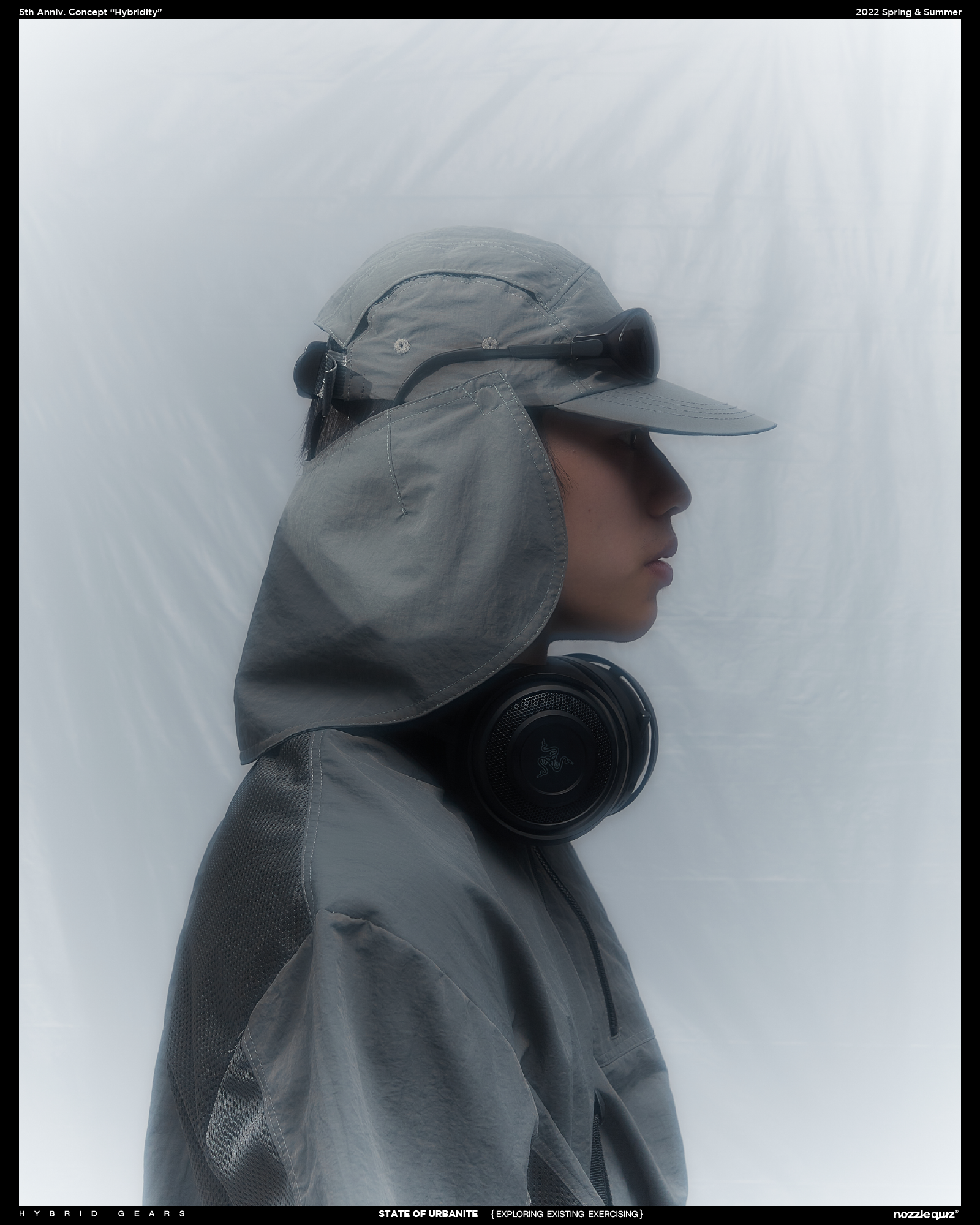 台灣設計配件品牌nozzle quiz 2022春夏“Hybrid Gears”形象釋出 | 黃翊 | 旅人配件 長襪 襪子 混材 混著 機能 防潑 透氣