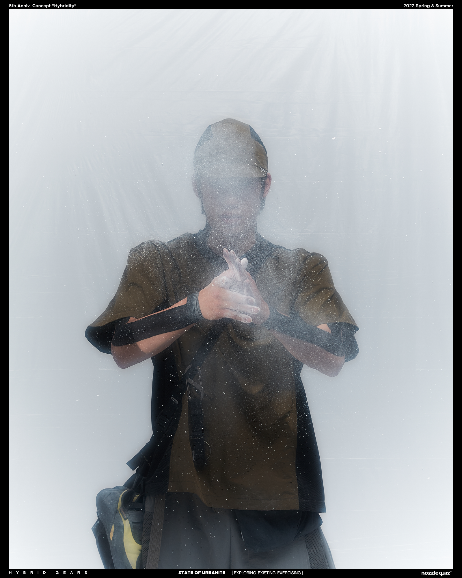 台灣設計配件品牌nozzle quiz 2022春夏“Hybrid Gears”形象釋出 | 黃翊 | 旅人配件 長襪 襪子 混材 混著 機能 防潑 透氣