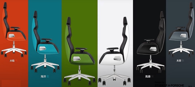 米特3C數位–曜越 幻銀 ARGENT E700/競速綠/火焰橘/海洋藍/真皮電競椅/由保時捷工作室設計