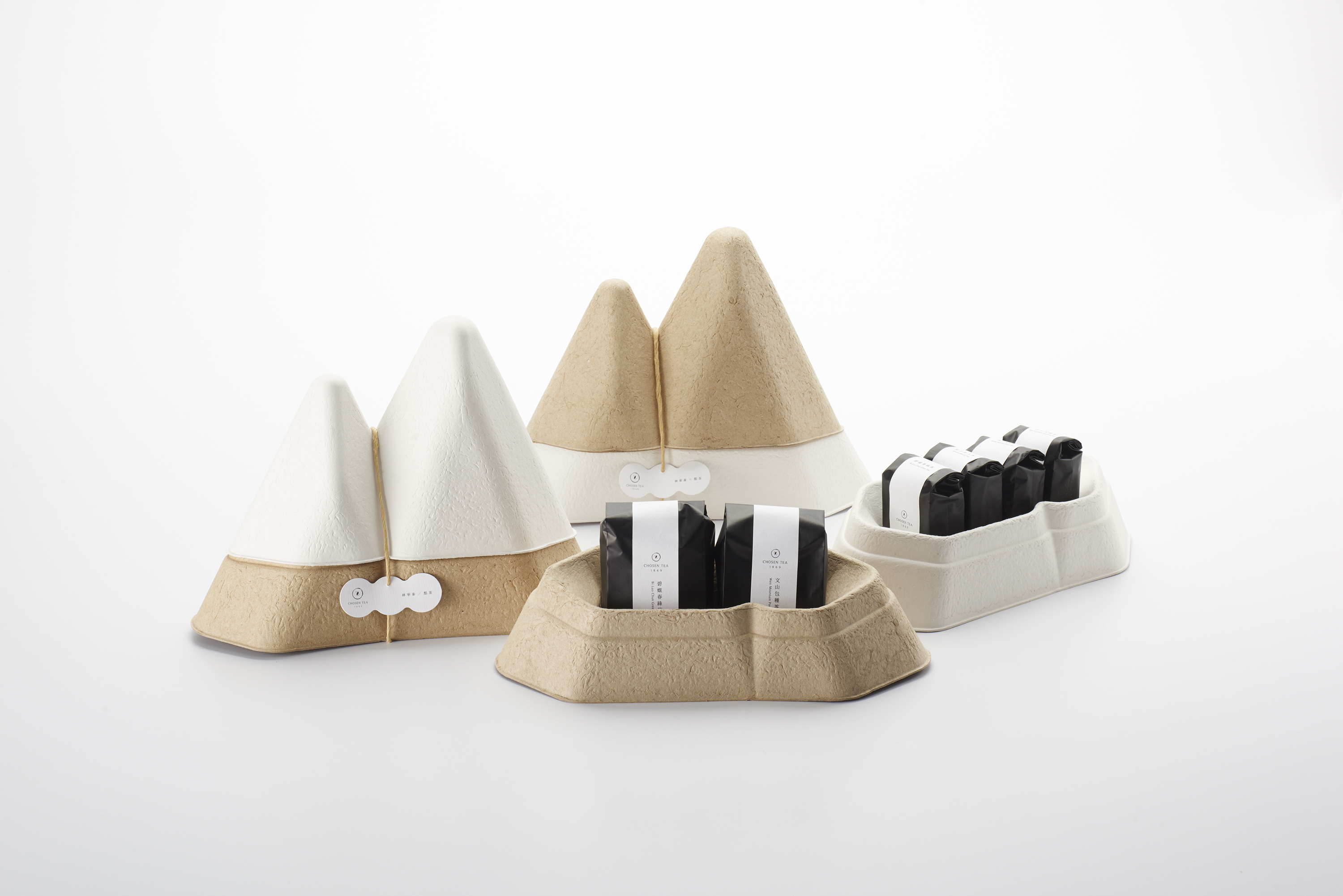 台灣 DOT DESIGN｜點茶1869台灣茶系列 山型禮盒組/文山包種茶 30g+阿里山瑞峰 金萱烏龍 120g