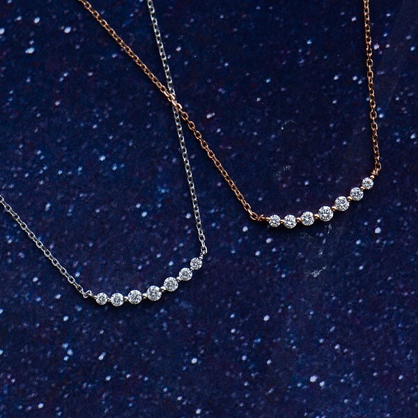 18K Smiling necklace - large version