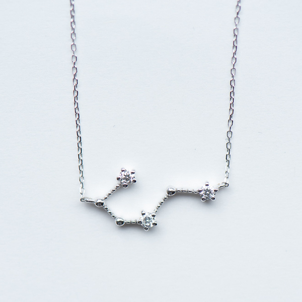 18K Cancer Diamond Necklace