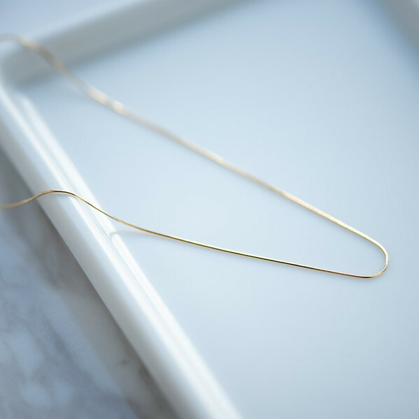 18K Slim Snake Necklace Chain