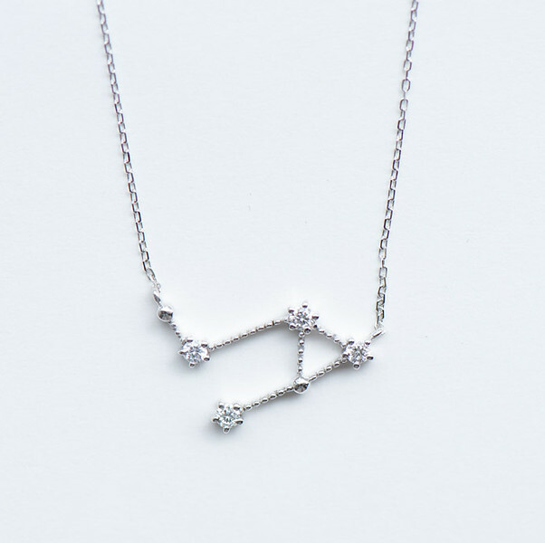 18K Libra Diamond Necklace