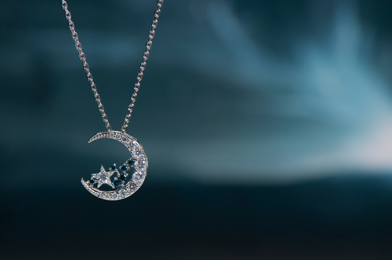 18K Starry Diamond Necklace