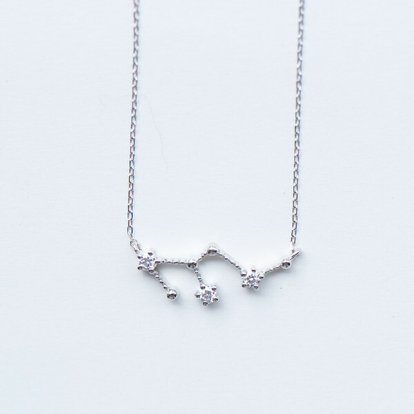 18K Leo Diamond Necklace