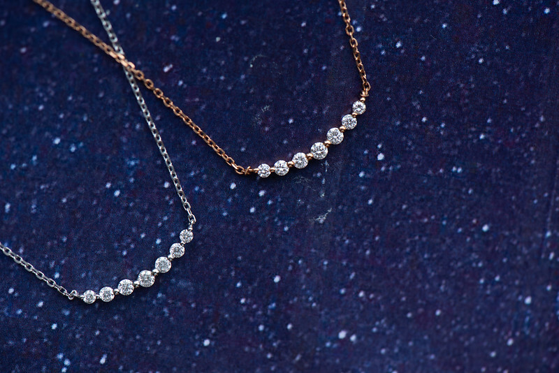 18K Smiling necklace - large version