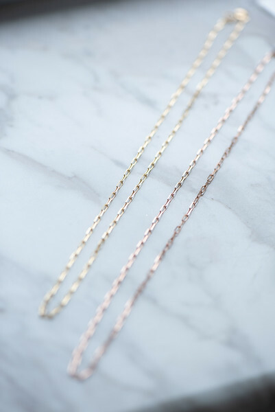 18K Gold Mini Block Chain